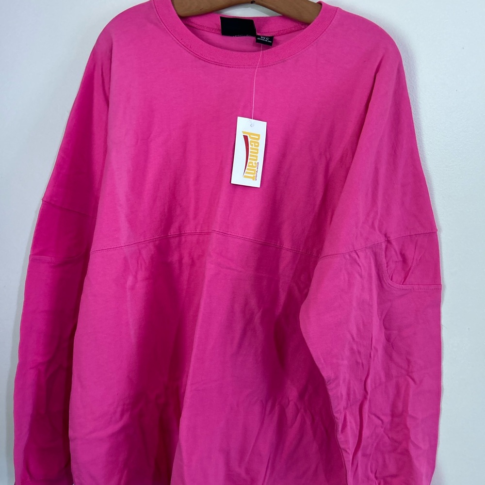 Oversized Pink Long Sleeve Sweatshirt